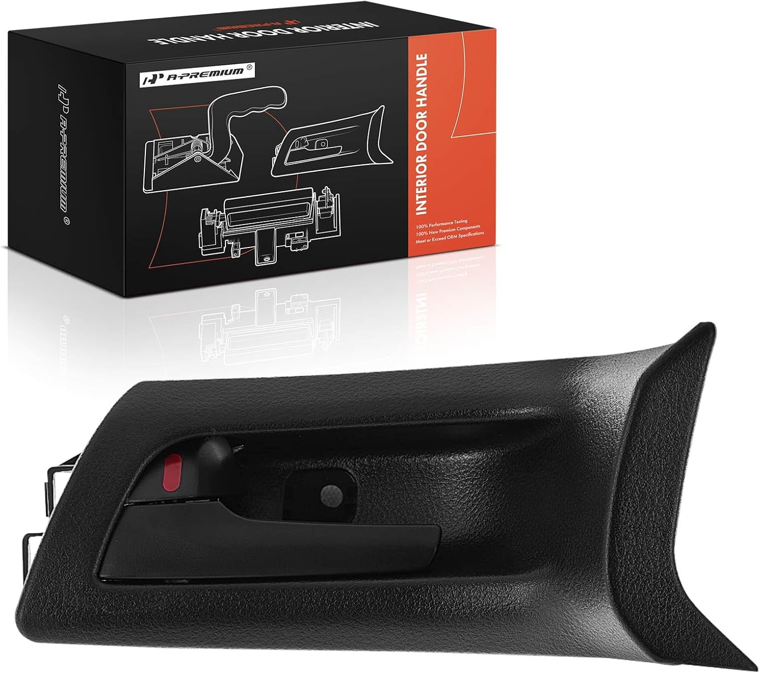 A-Premium Front Left Driver Side Interior Door Handle Compatible with Pontiac G8 2008-2009, Black, Replace# 92213438, 92249287