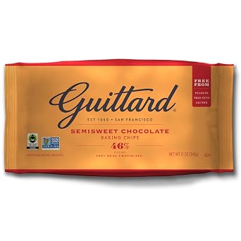 Guittard Baking Chips, Semi Sweet Chocolate, 12 oz
