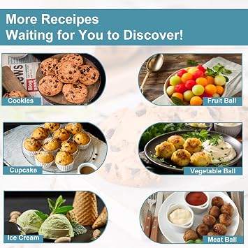 HOMURE H Cookie Scoop Set, Include 1 Tbsp/2 Tbsp/3 Tbsp, Cookie Dough Scoop, Cookie Scoops for Baking Set of 3, 18/8 Stainless Steel, Good Grip, Non-Slip, For Cookies Cupcake Muffin Ice Cream waffle