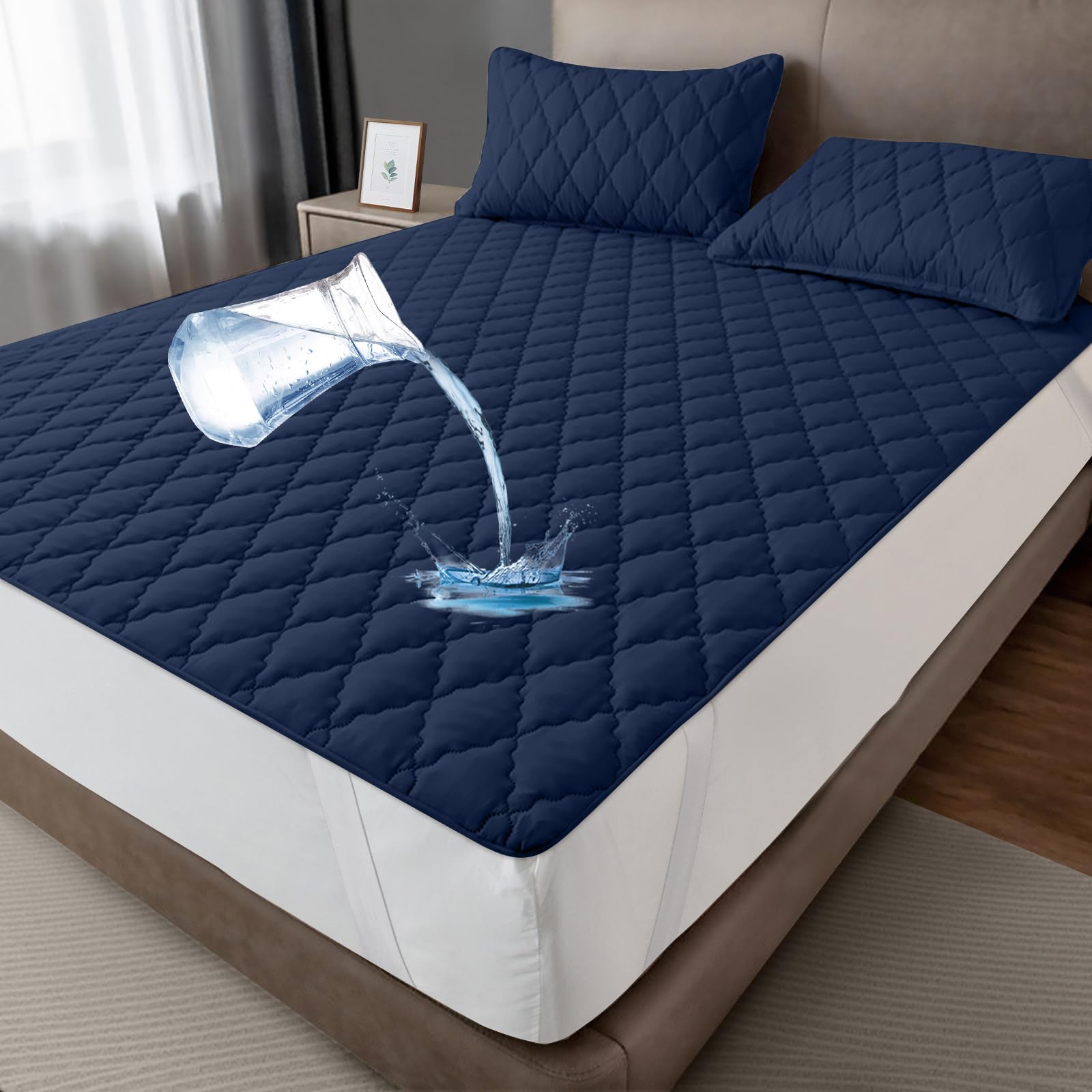00% Natuur latex matras met incontinentie hoes