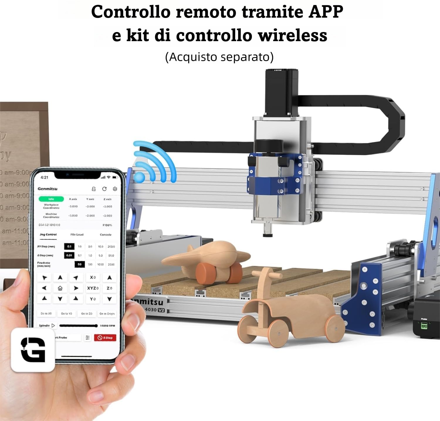 SainSmart Upgrade Fresatrice CNC con motore a circuito chiuso e vite a ricircolo di sfere PROVerXL 4030 V2, macchina per incisione a 3 assi per legno, metallo, acrilico, PCB, MDF, area di lavoro 400 x
