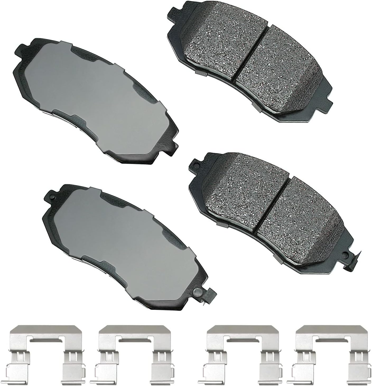 Akebono-ACT929A Ultra-Premium Ceramic Front Disc Brake Pads, GREY