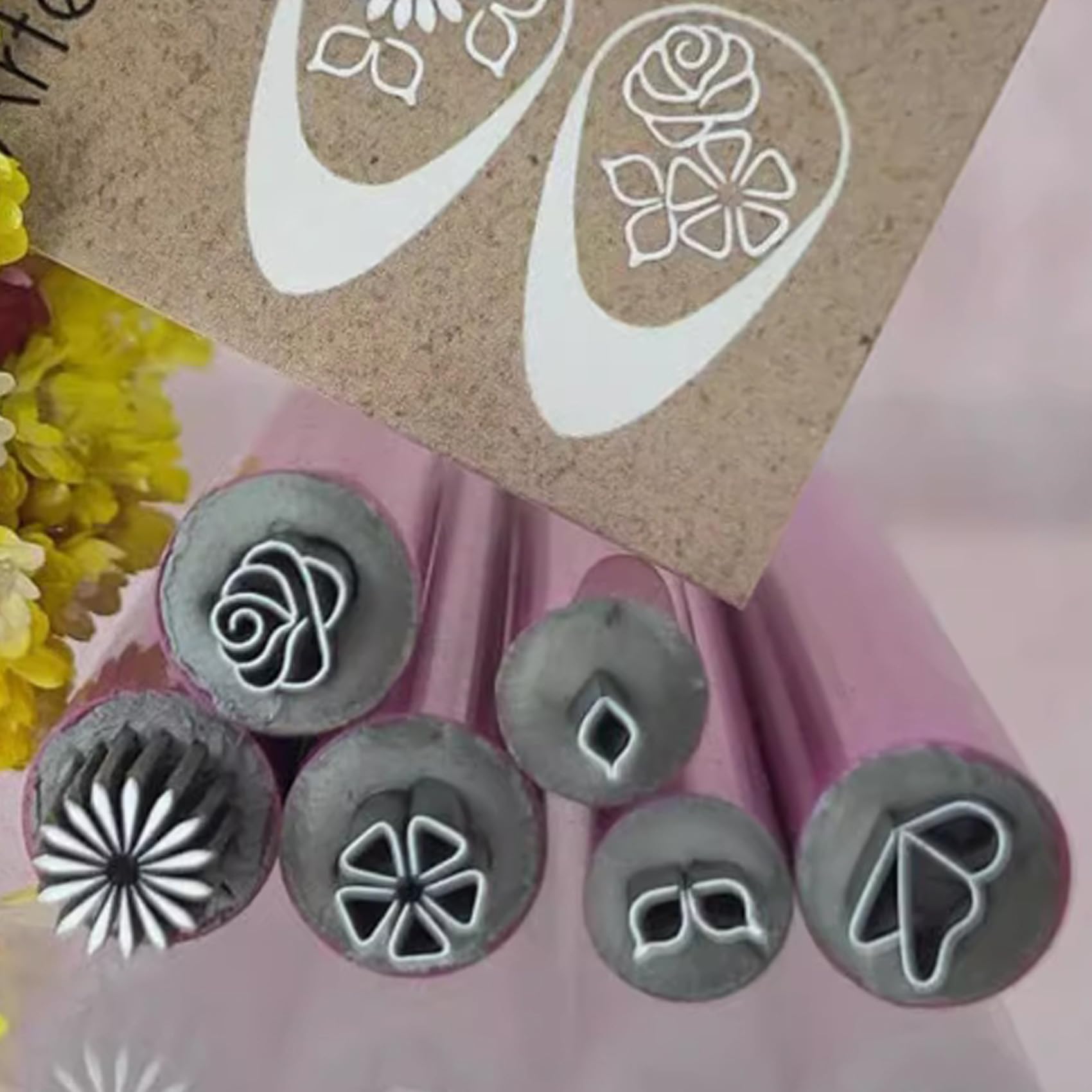 Nagelstempel-Stift-Set, DIY-Nagelkunstwerkzeuge mit verschiedenen Mustern, einfaches Design, einfach zu bedienen, geeignet für Mädchen und Frauen.(10-teiliges Set)