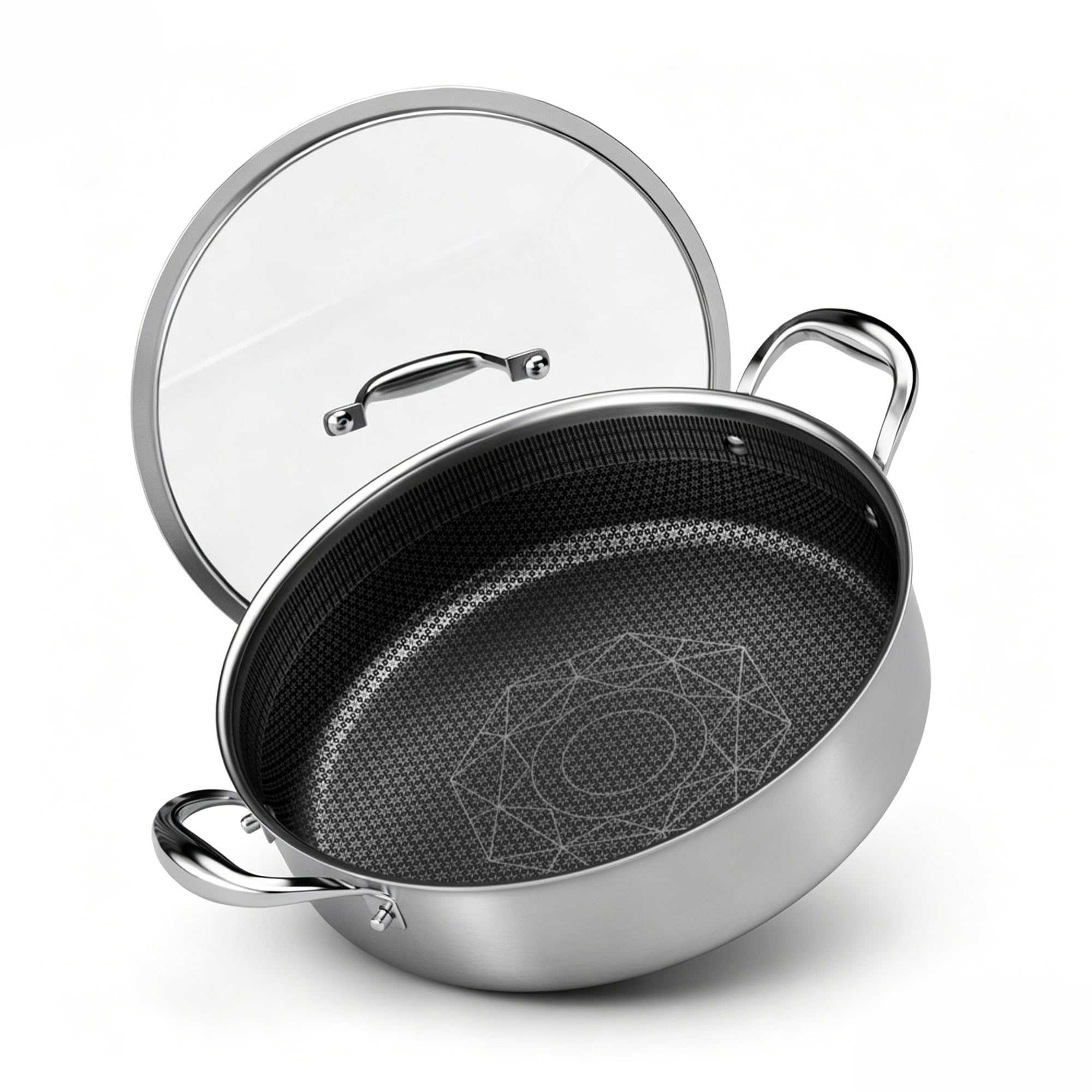 Cooker King 5Qt Hybrid Sauté Pan - Nonstick Fryer -1