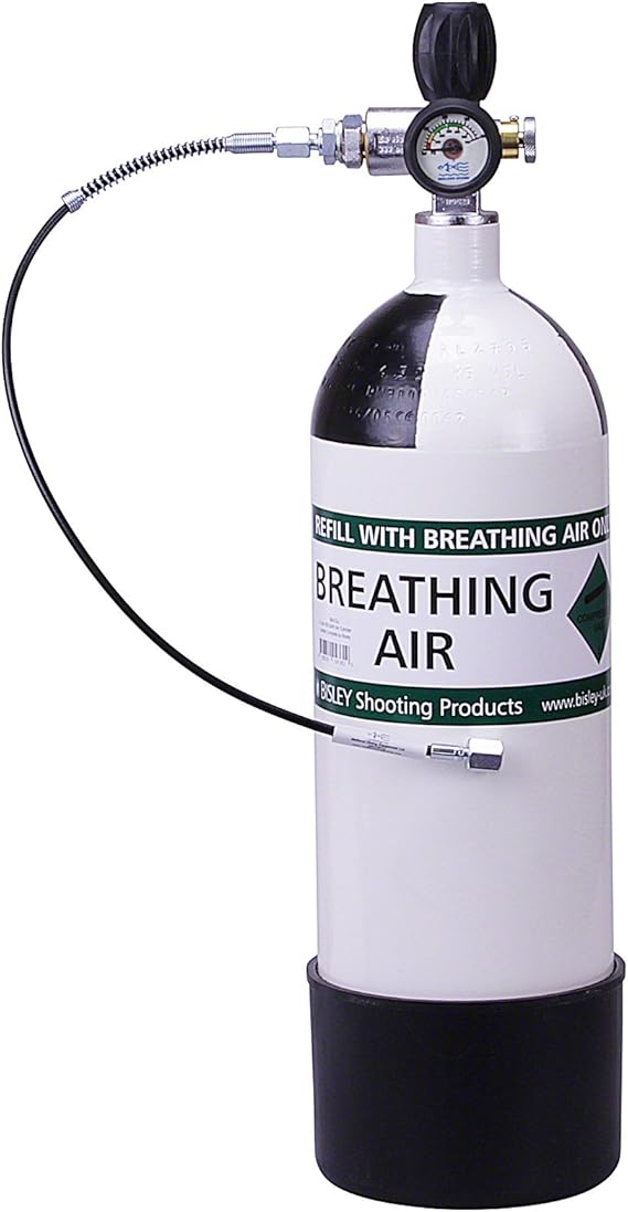 Bisley 5 Litre Air Rifle Pre Charged Pneumatic Filling Kit Bottle, Hose