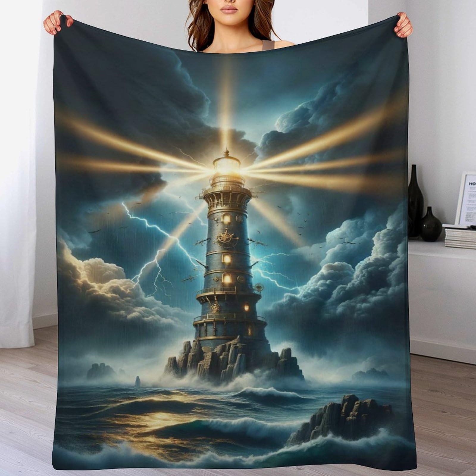Couverture en flanelle chaude contre les nuits fraîches, plaid doux 130x180cm