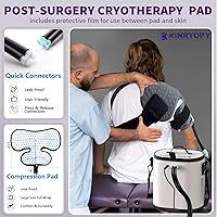 Vista 4 de Máquina de Terapia de Frío para Hombro con Temporizador Programable, Máquina de Hielo Portátil para Hombro Después de la Cirugía, Sistema