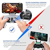 Vista 5 de DOBE PS5 Controller Mobile Gaming Clip for Playstation 5 Dualsense Controller Remote Play Mobile Phone Holder Clamp Adjustable Phone Mount Clip