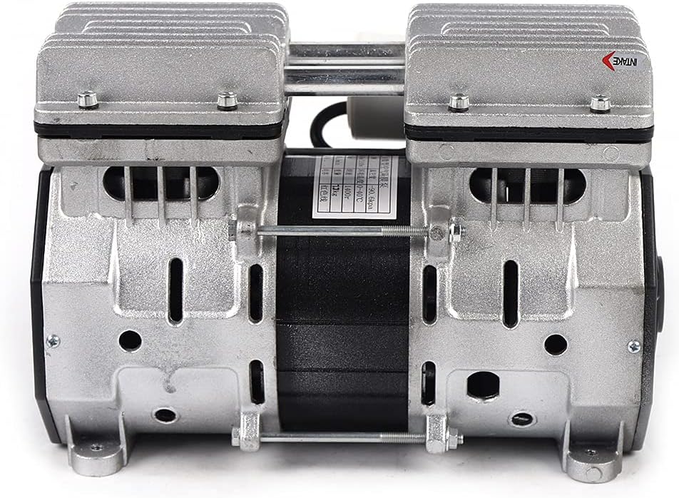 TBVECHI Type Oilless Diaphragm Vacuum Pump Oil Free Oilless High Flow Vacuum Air Pump 110V 1100W 5A Small Diaphragm Mute Pump 200L / min 370W 8 Bar 2A Oilless Vacuum Pump 100L/ min (370W)
