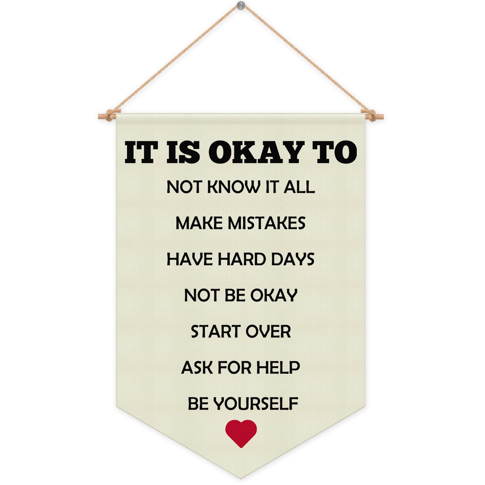 Positive Affirmations for Boys Wall Hanging Pennant Flag Banner Inspirational Wall Decor for Kids Room Nursery Bedroom Playroom Motivational Quote Gifts for Kids Girl Boy Christmas Birthday Gifts