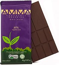 Chocolate Orgânico 85% Cacau AMMA 80g