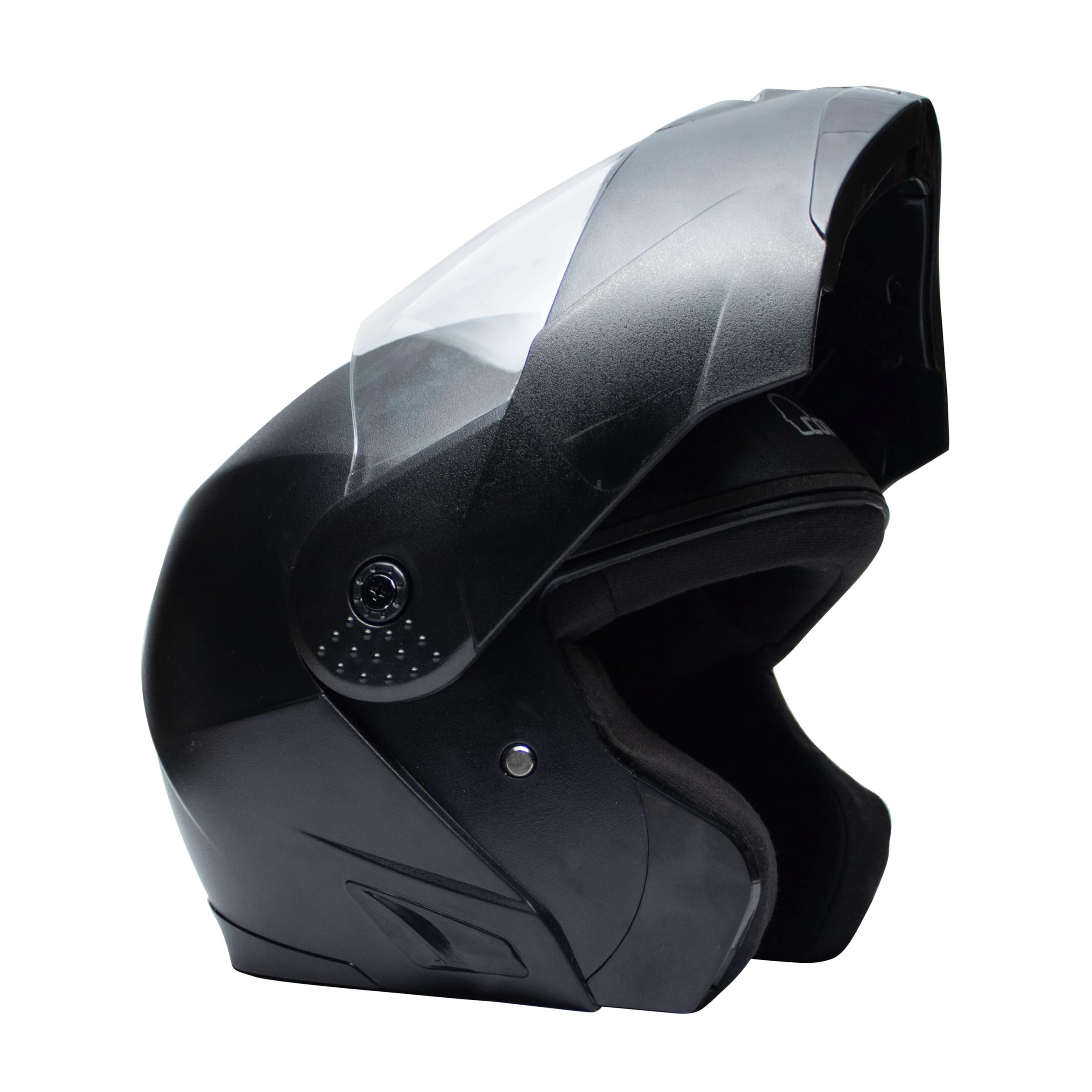 Cortex Aric Flip up Helmet Matt Finish 'M' Size-580MM with Scratch Resistant Polycarbonate Visor, Hard ABS Shell Helmet for Men and Women | Clear Visor, Lightweight, Black-image-29