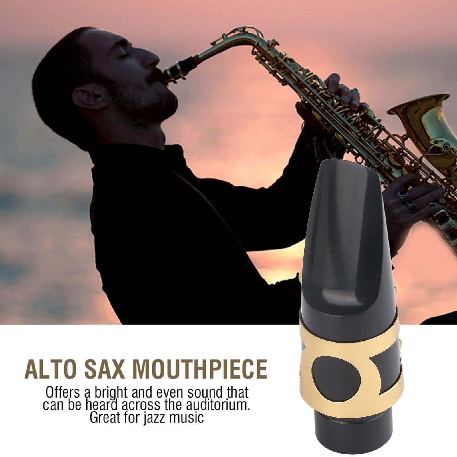 Bec de saxophone alto professionnel pour jazz instrument de musique avec vis en métal pour débutants et professionnels adapté à divers genres