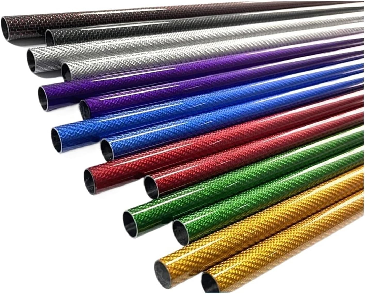 1PCS Colored Carbon Fiber Tube(6x4x500MM Purple)