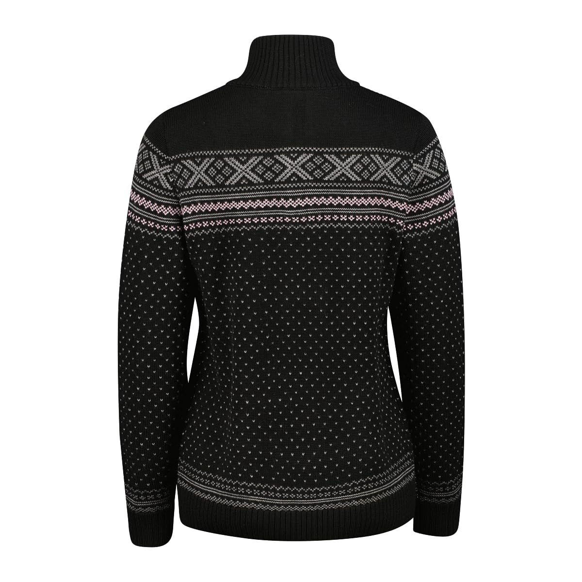 CMP Jersey de punto para mujer con media cremallera y lana