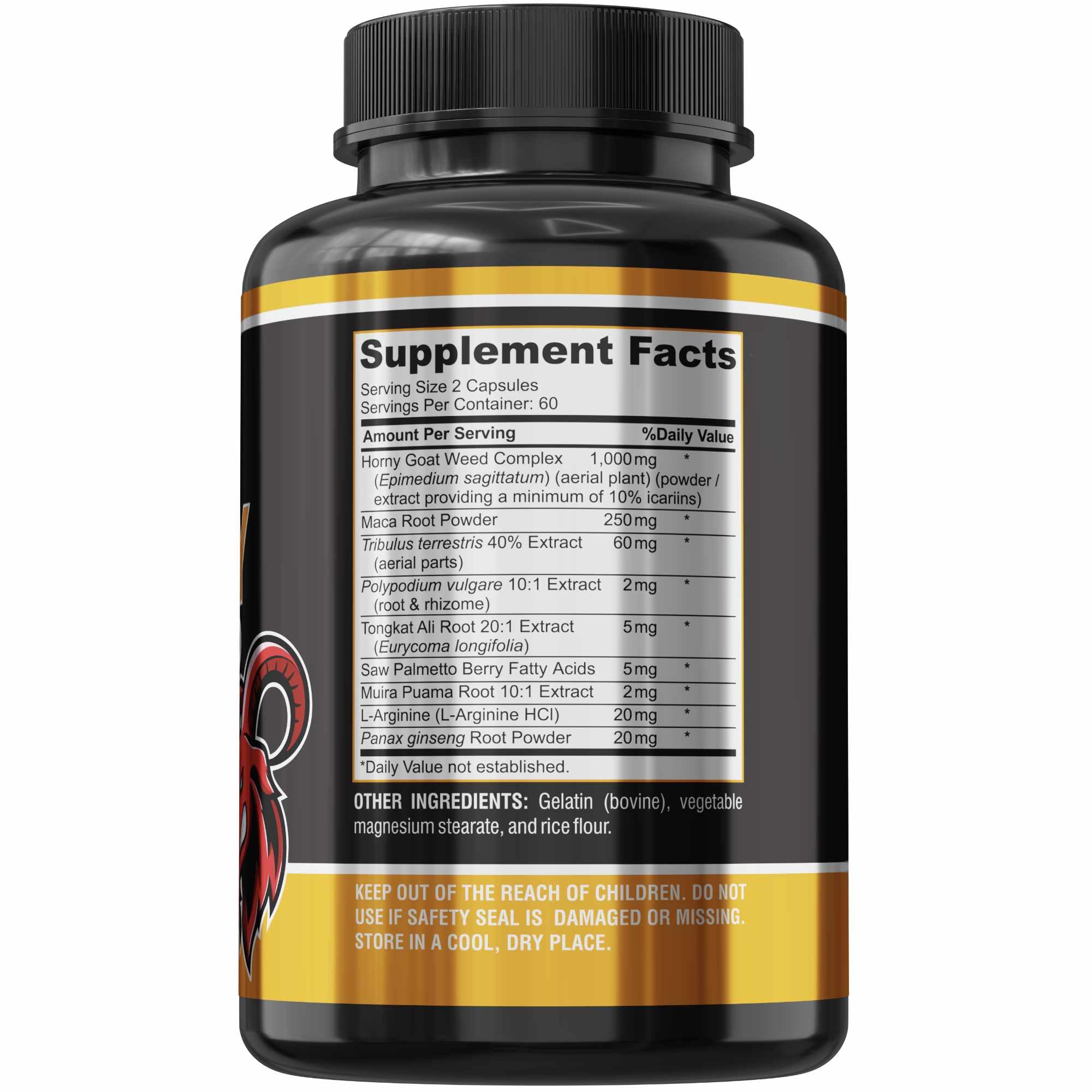 YUMMYVITE Horny Goat Weed Extra Strength Blend, 120 Capsules — Amazon image 5