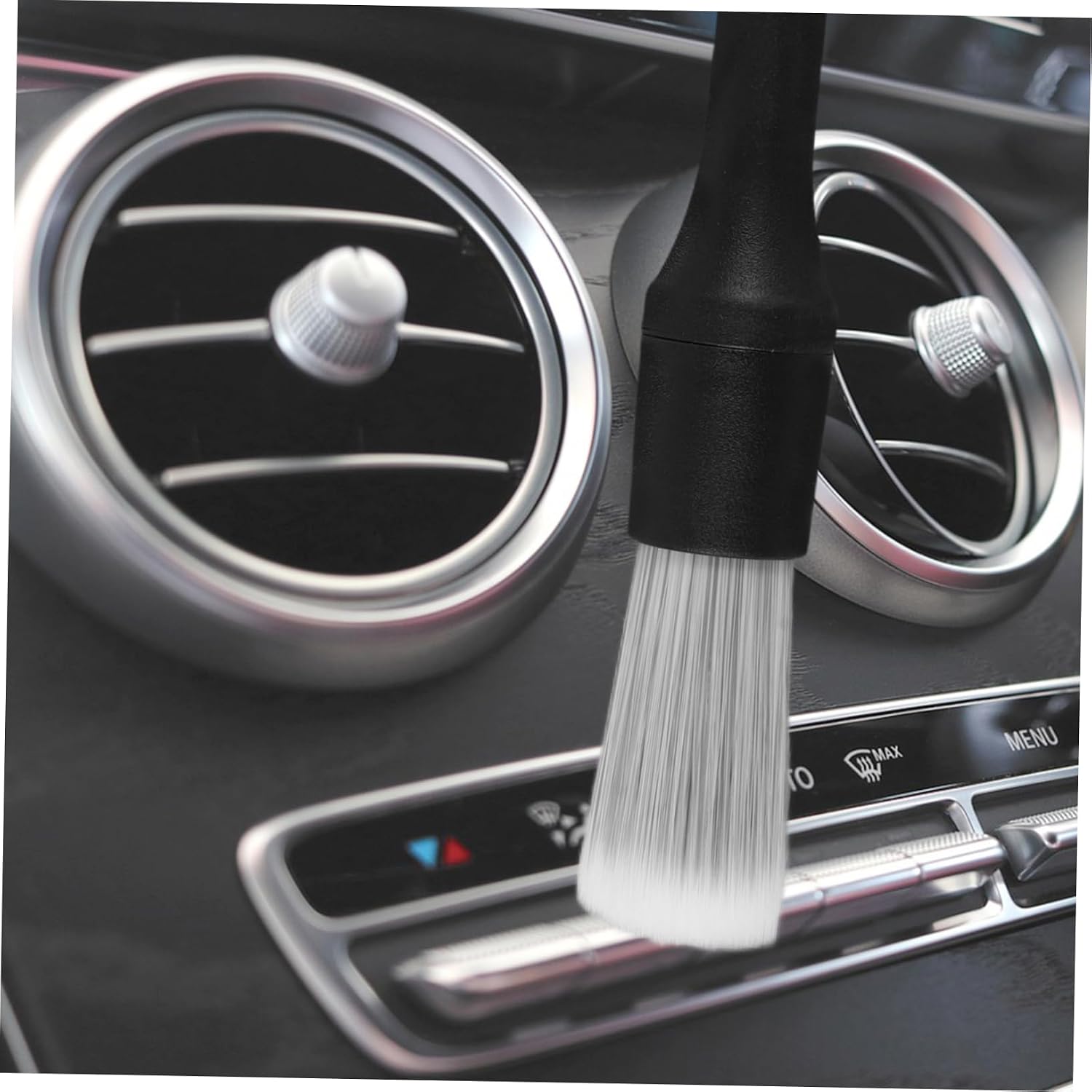 Zerodeko Car Detailing Brush Ergonomic Wheel Hub Brush Interior Cleaner Tool for Vehicle Cleaning Soft Bristles for Scratch Finish for Car Wash Detailing