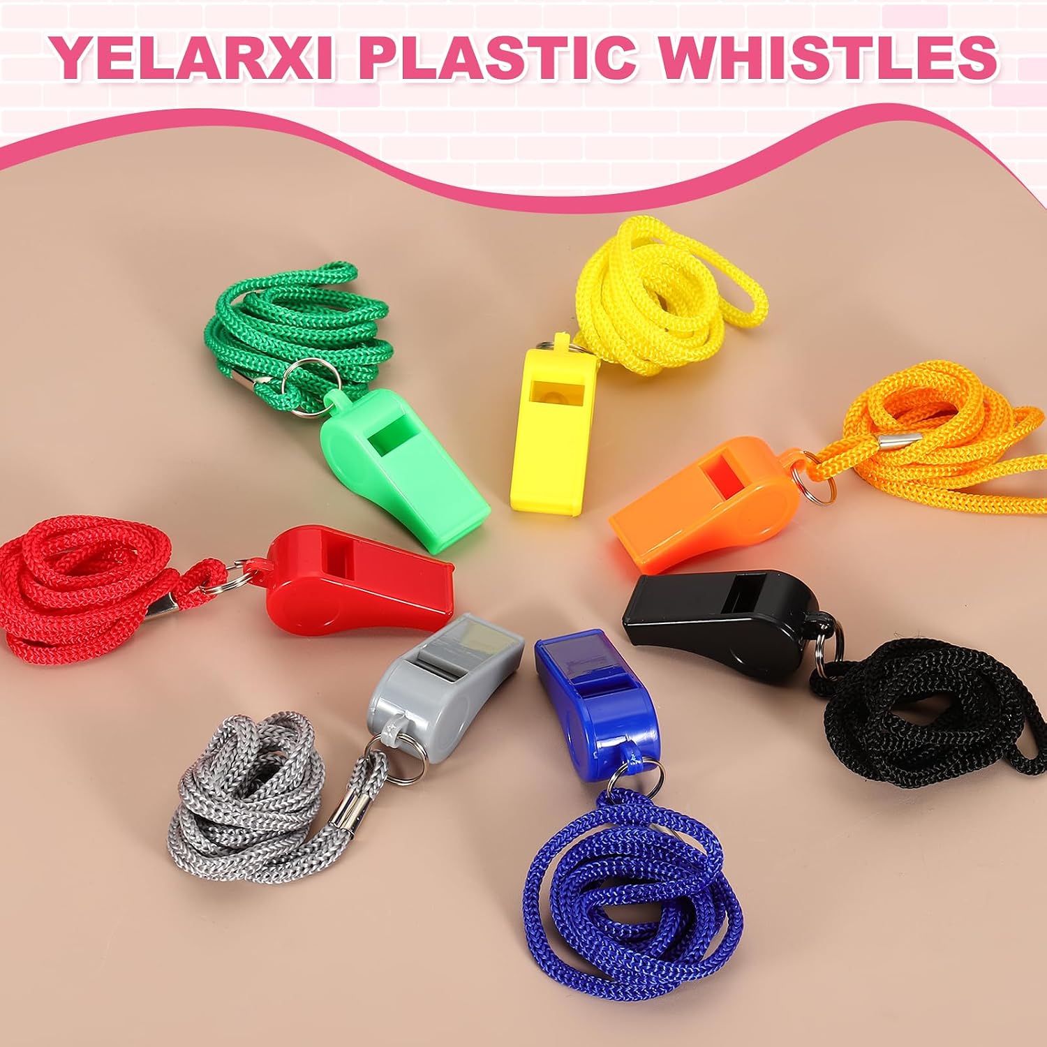 Whistles with Lanyard, Training Sports -Fitting for (Coaches/Referee/Outsides/Team Events)