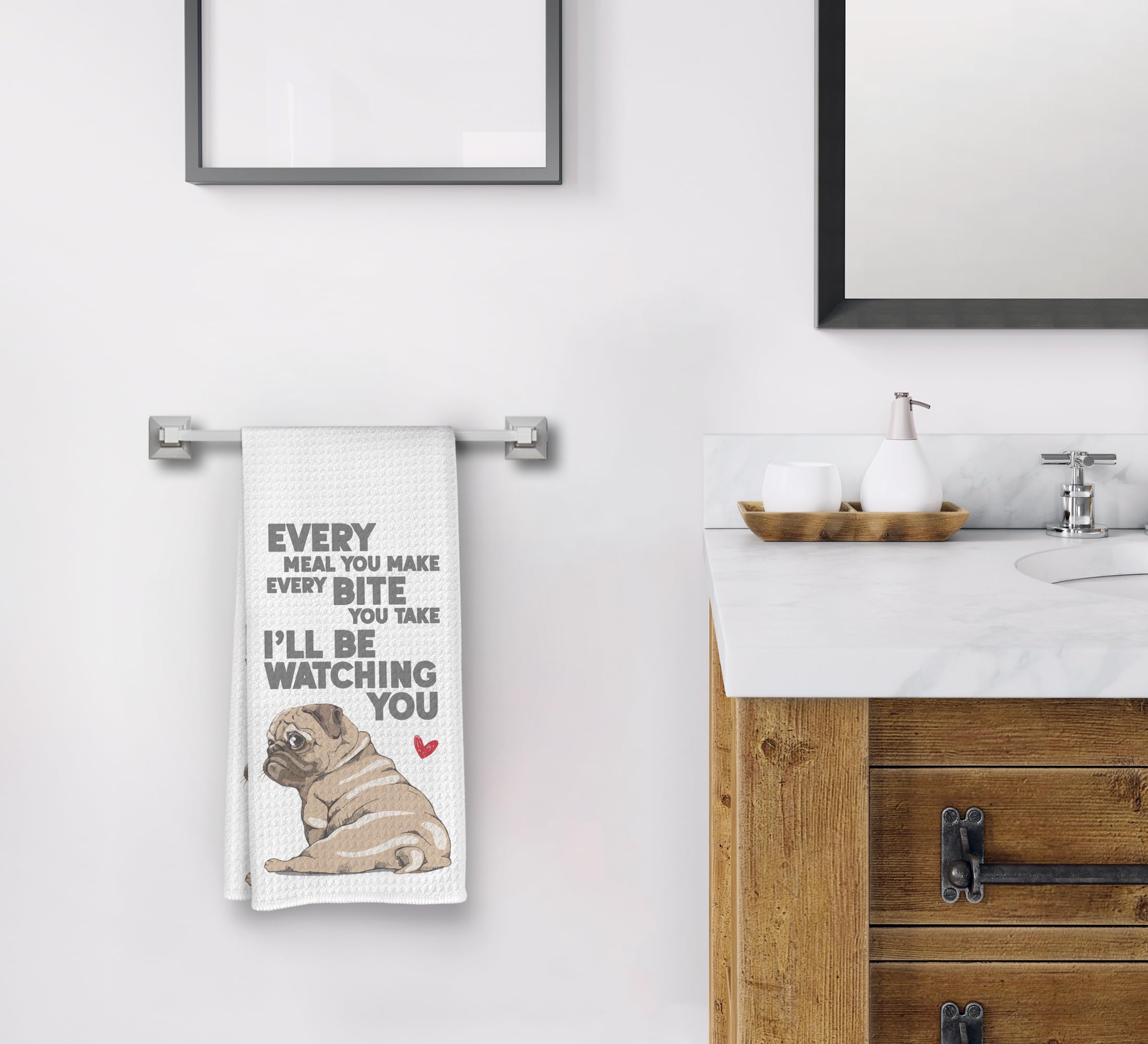 117-ZL-mj-pug Paños de cocina y paños de cocina