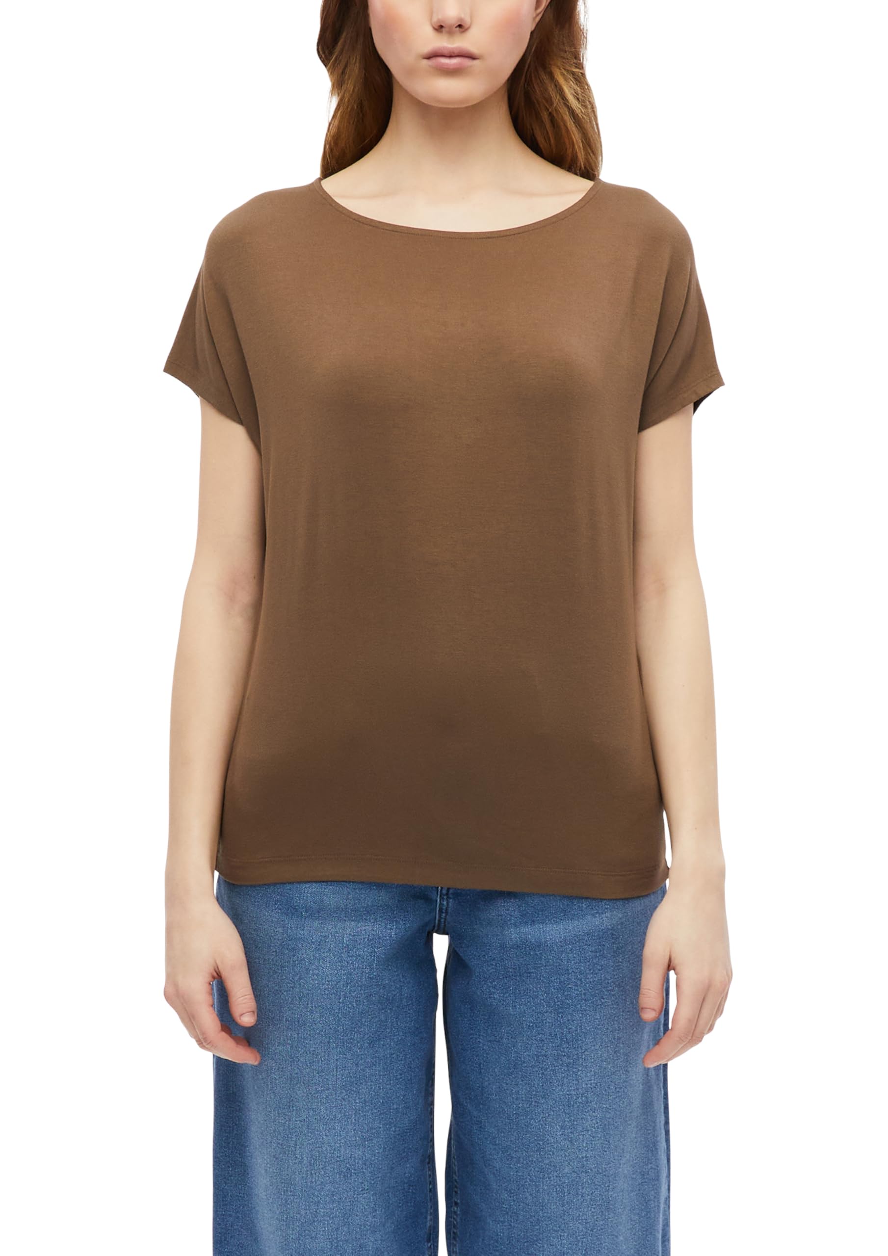 s.Oliver Women's 2178619 T-Shirt (Pack of 1), Brown, 20