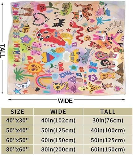 Miniatura 4 de Mantas súper suaves de franela ligeras para todas las estaciones, para sofá, cama, viajes y campamento, 50 x 40 pulgadas