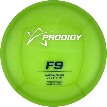 Prodigy Disc 400 F9 Disc Golf Disc - Understable Fairway Driver Disc Golf Disc for Beginners, Extremely Durable Golf Disc Golf Driver, 170-176g, Colors May Vary