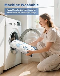 Baby Play Mat, Non-Slip Baby Mat for Floor, Soft Thicker Playpen Mat, Portable Playmat, Crawling Mat for Babies, Toddlers & Infants to Play and Learn 50"x50"