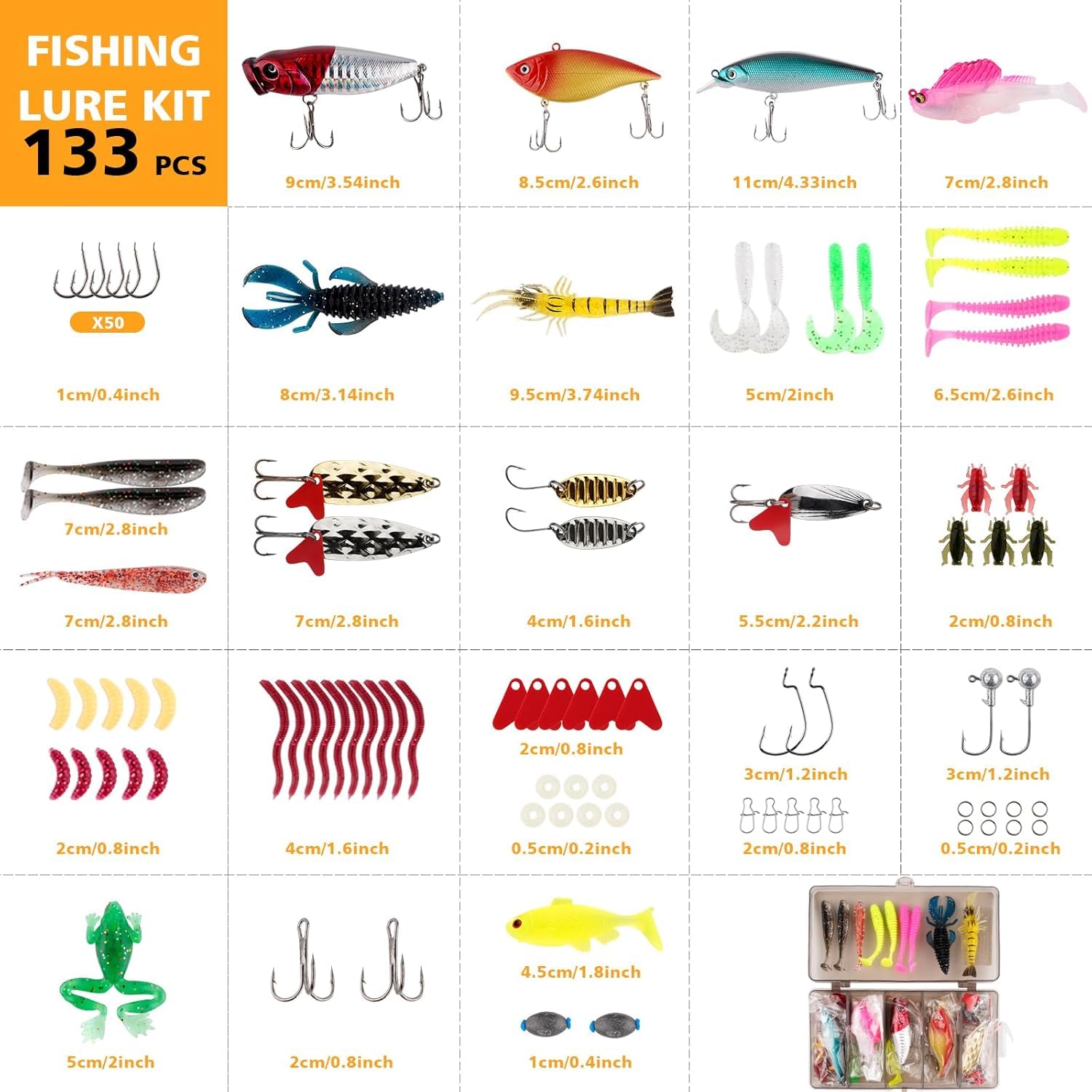 NewBEP 139 Pezzi Zaino Da Pesca Con Accessori Borsa Per Attrezzatura Kit Di Attrezzi Da Pesca Pinze Per Pesci Set Di Attrezzatura Da Pesca In Acqua Salata Nero