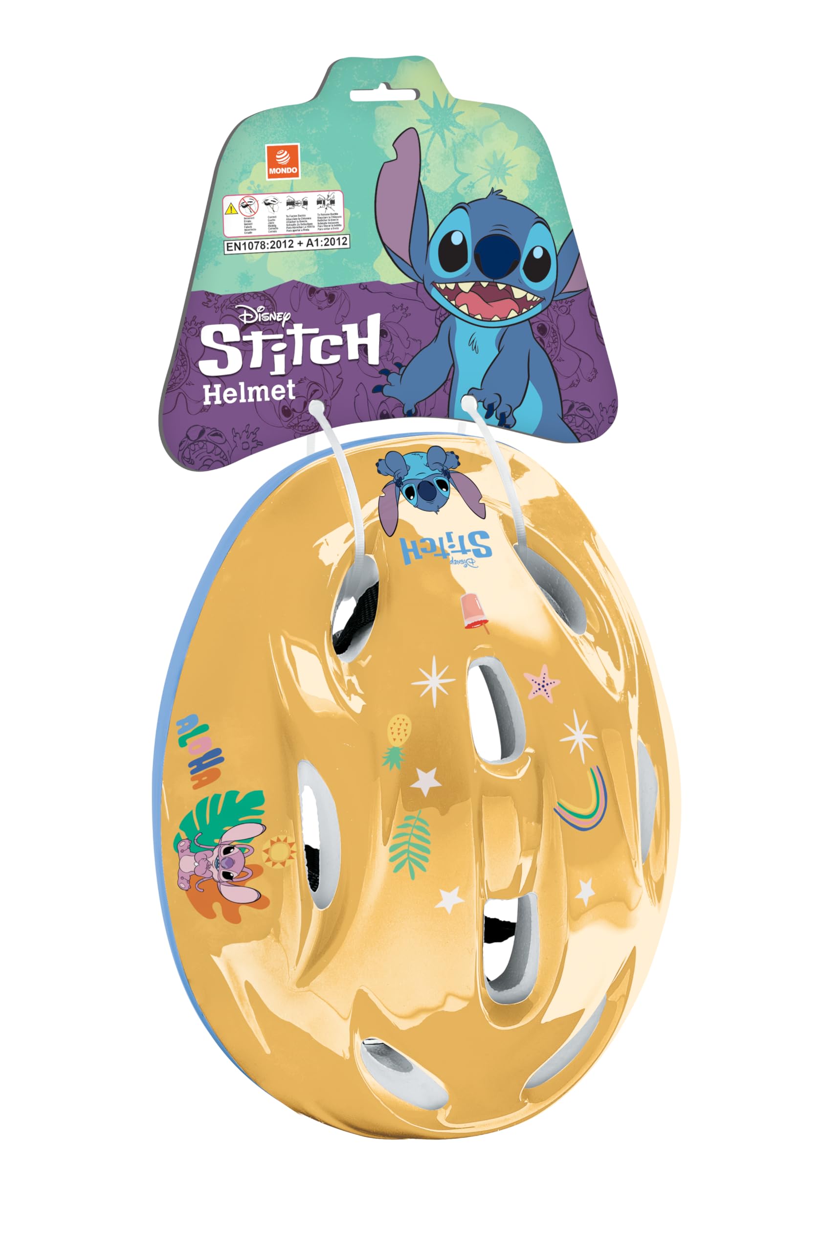 Mondo Toys - STITCH HELMET Caschetto di protezione regolabile da 52 a 56 cm - 28748