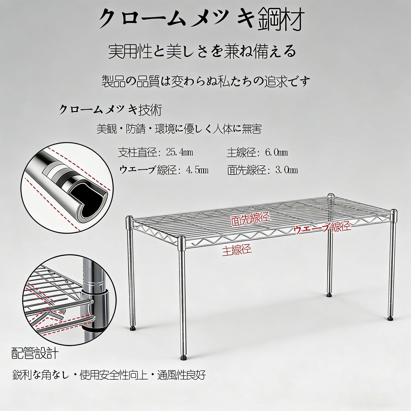 Amazon.co.jp: SLHZM スチールラック 棚 ラック ステンレス製 1段式 高