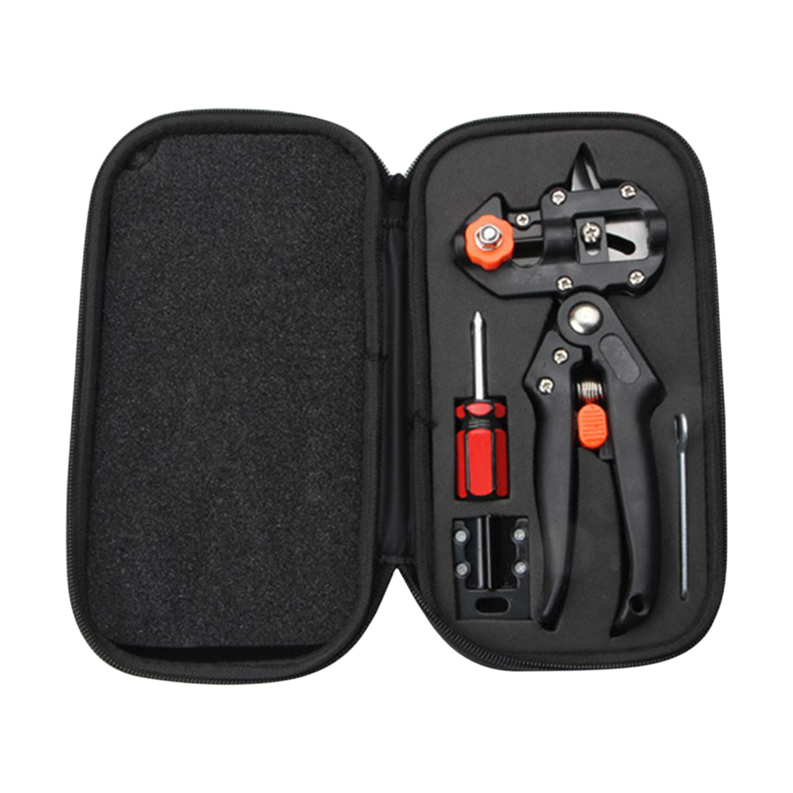 Walmeck Professional Grafting Tools Grafter Pruner Kit Garden Fruit Tree Pruning Grafting Shears 2 in 1 Cutting Tool Kit Set with Replaceable Blades