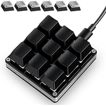 Mini Black 9key Programmable Shortcut Key Keyboard for Game Office Working