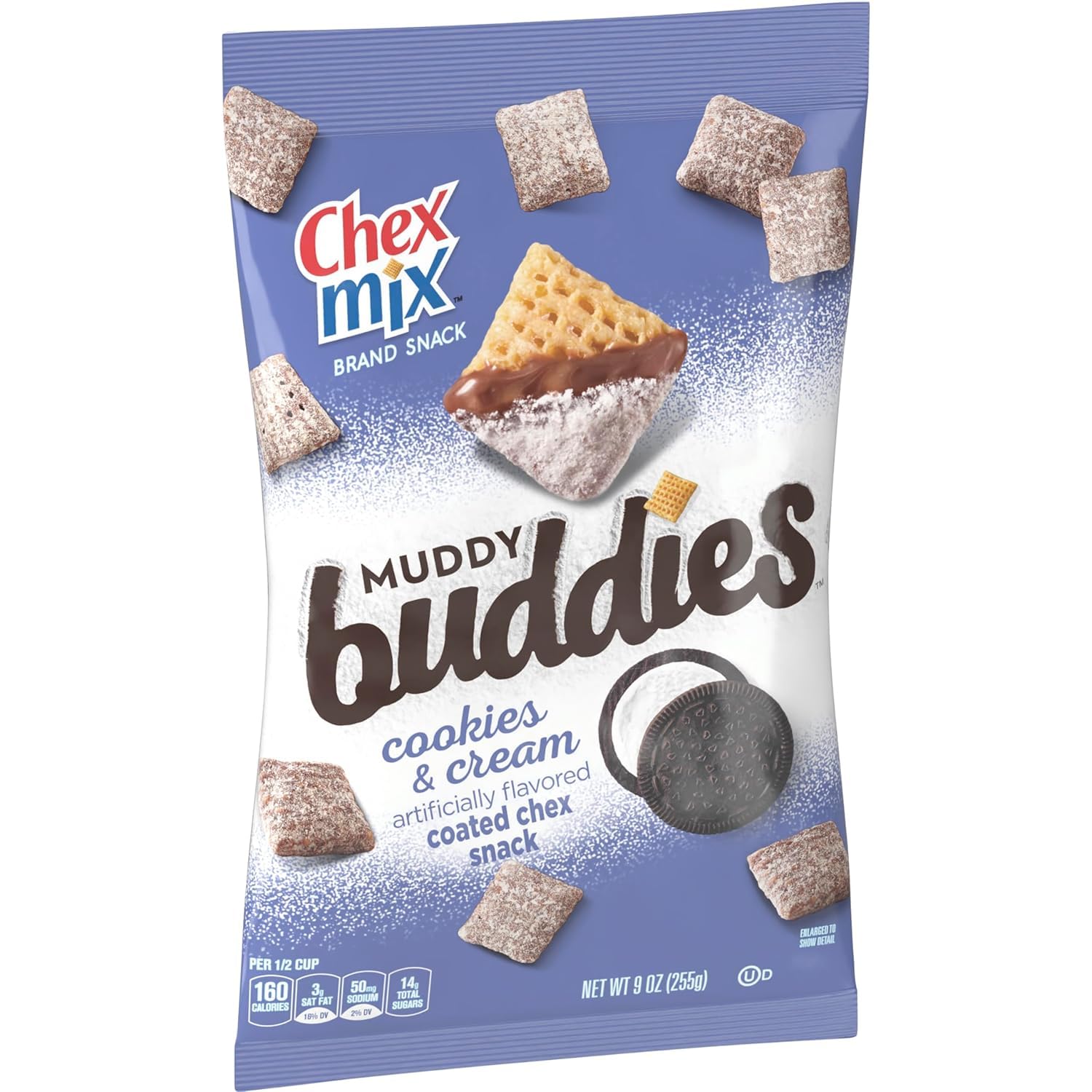 Muddy Buddies, Cookies and Cream Snack Mix, 9 oz (Pack of 6)