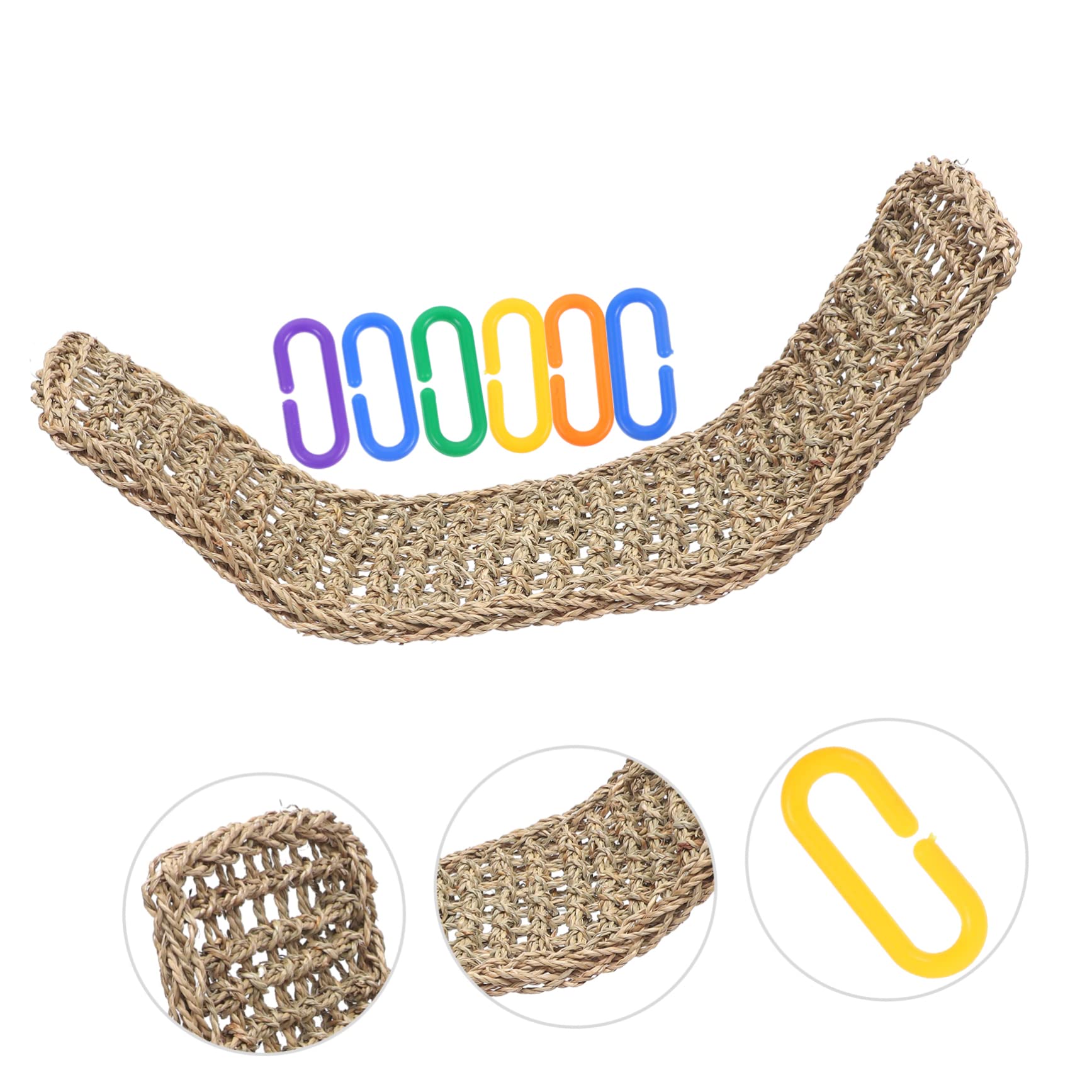 Kisangel Percha Colgante para Pájaros Juguete Trepador para Loros y Periquitos Soporte De Hamaca para Pájaros para Jaulas De Aves y Juguetes Colgantes Decorativos