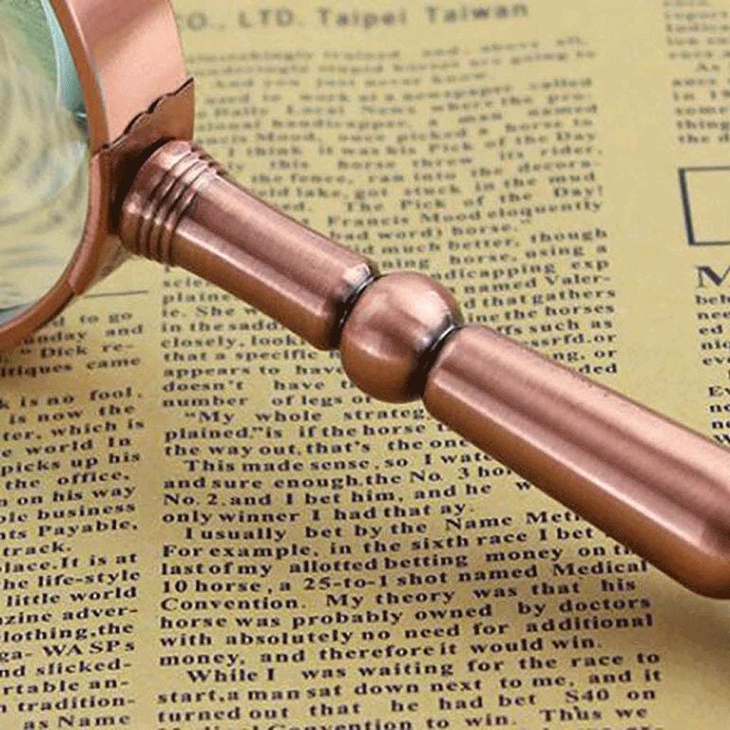 Lente d'Ingrandimento Portatile in Bronzo ad Alta Definizione per Anziani, Speciale per la Lettura, espandibile per Anziani, Lente d'Ingrandimento Portatile