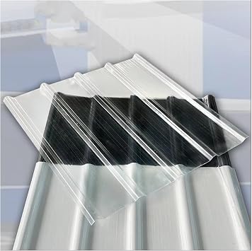 Fibreglass Corrugated Sheets,Corrugated Polycarbonate Panels,Corrugated Polycarbonate Roofing Panel,3/5/8/12/15/18/20 Pcs Corruga,for Greenhouse Canopy Carport9pcs,0.9 * 1.4m/35 * 55in