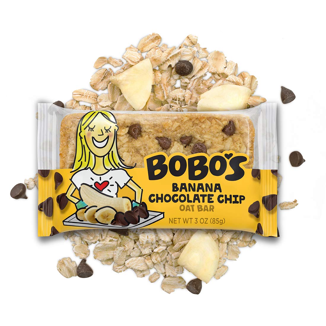 Bobo'S Oat Bars - All Natural - Banana - 3 Oz Bars - Case Of 12
