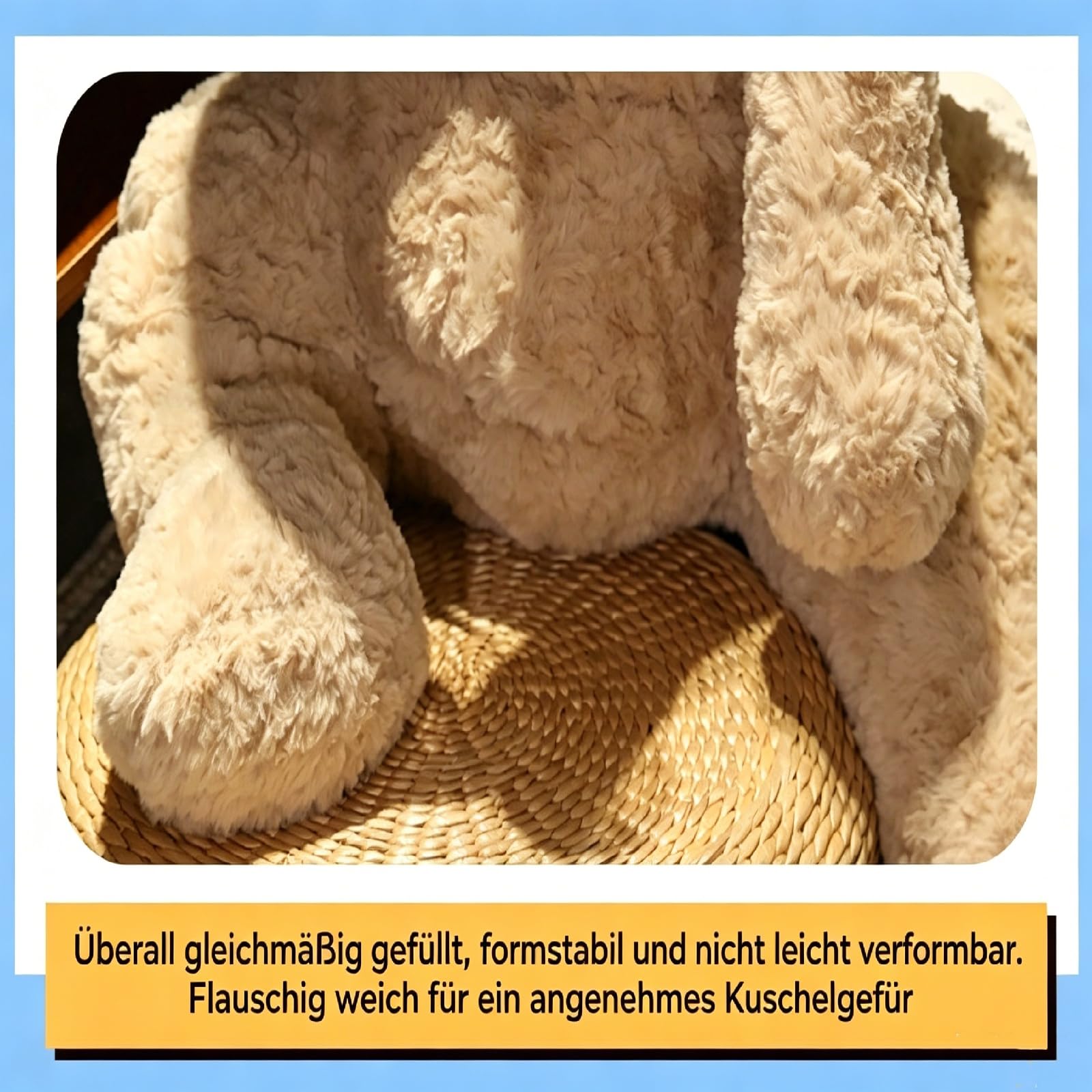 Elefant Kuscheltier, Superweicher Kuscheliger Elefant Plüschtier 35/55cm, Realistisch Gestaltetes Plüschtier, Niedliches Stofftier Elefantenpuppe, für Jungen Mädchen & Kleinkinder (55 cm)