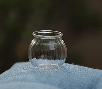 Plastic/Resin Miniature Display Model, Glass Belly Pot, 1:12 Scale, Multicolor, 3.5x2.5x3.2 cm, 3 Years and Up