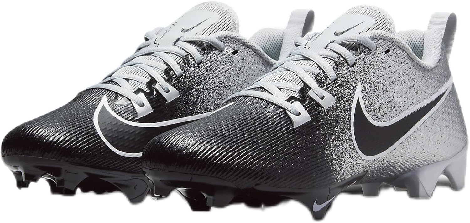 Nike Vapor Edge Speed 360 2 Football Cleats (Metallic Silver/Black-White, US Footwear Size System, Adult, Men, Numeric, Medium, 12.5)