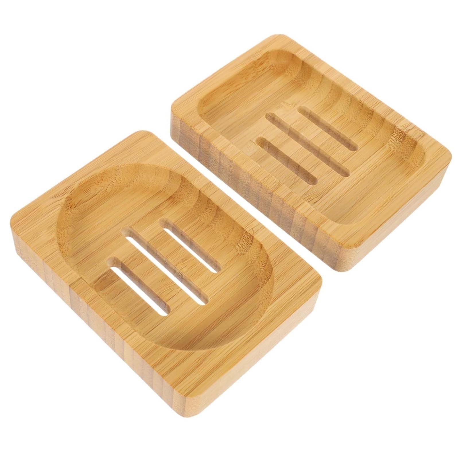 Qyleee Khaki Holder For Shower 2Pcs Soap Dish Draining Tray For Bathroom Saving Bar Holder Drainage Design Stand For Kitchen(Khaki)