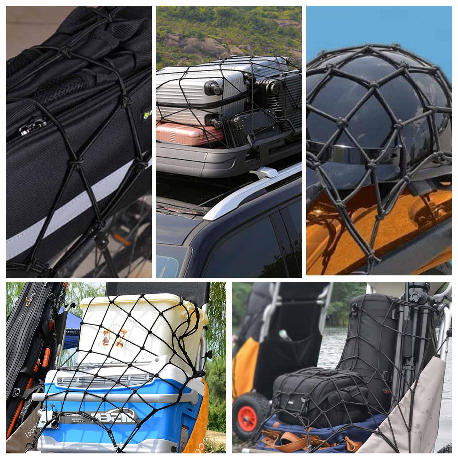 DWFEYOI Filet Moto Bagage,2 Pièces Filet Elastique,Filet