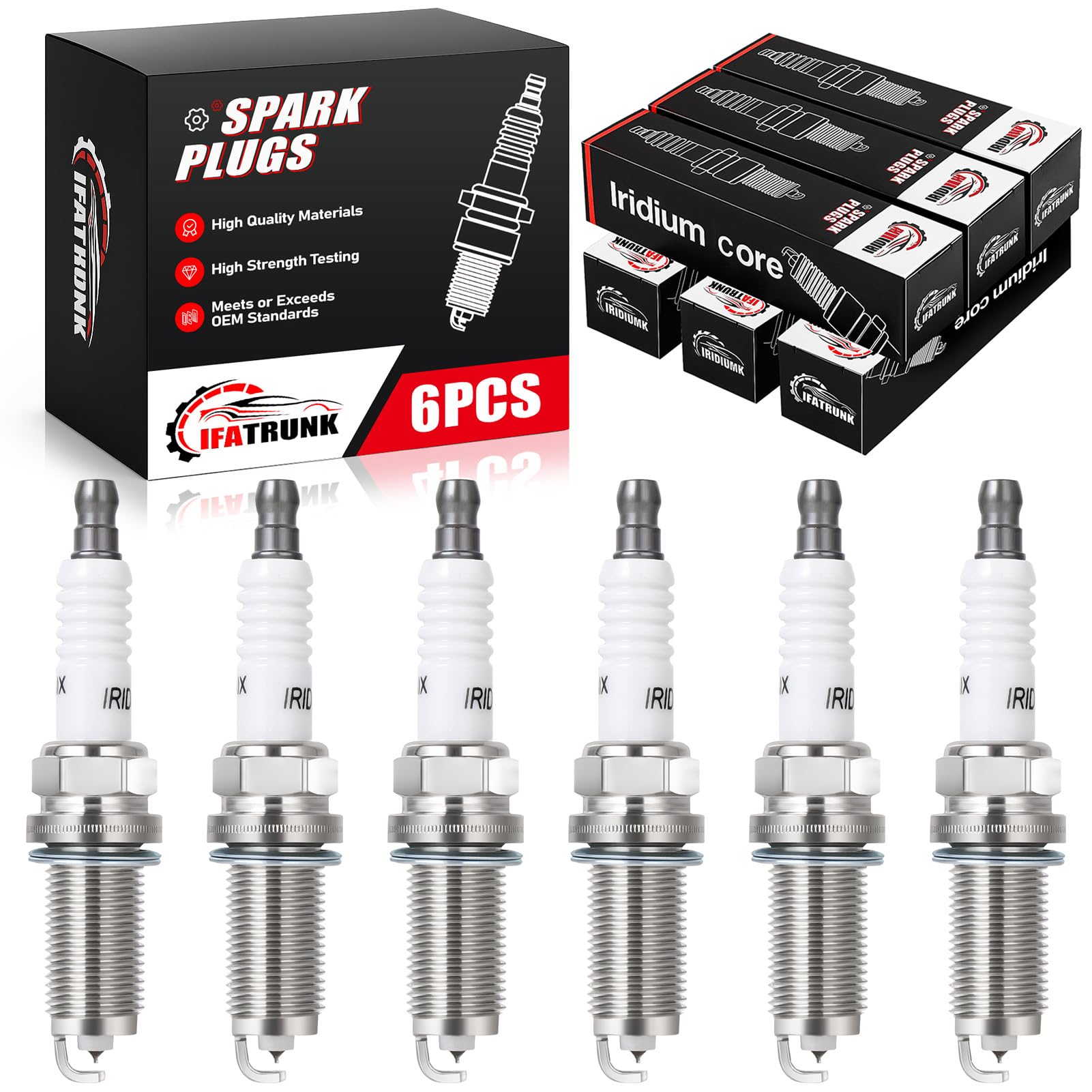 Iridium Spark Plugs 6 Pack Compatible With Nissan 350Z