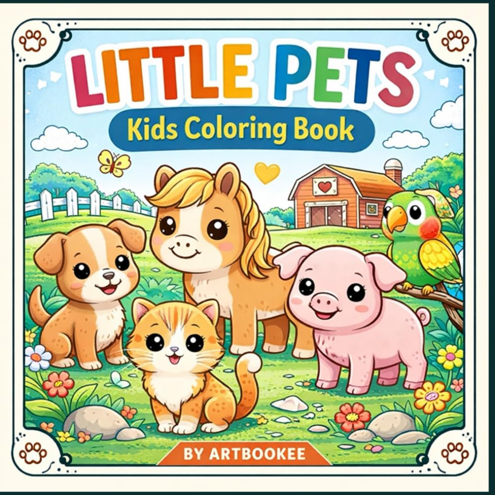 Little Pets: Kids Coloring Book