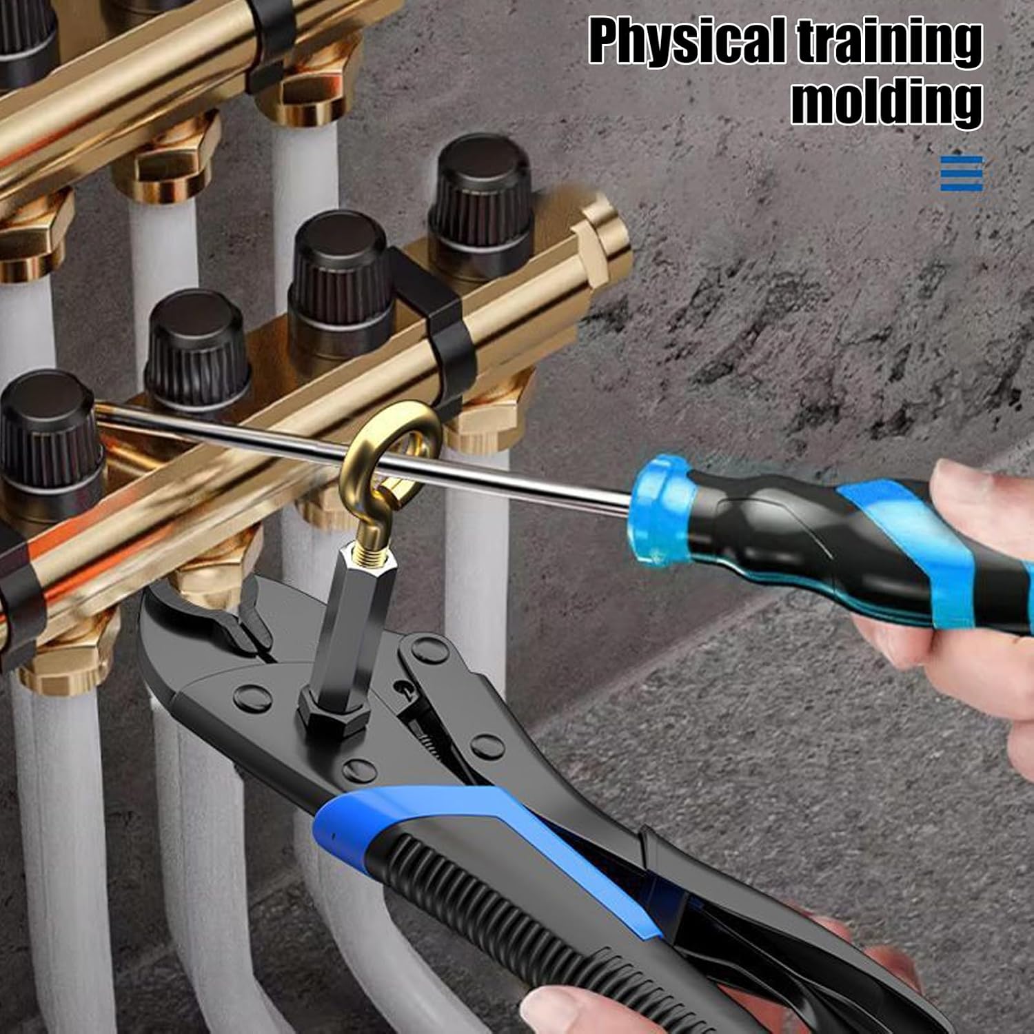 ordinarYone Heavy Duty Adjustable Pipe Pliers Removal Tool With Nonslip Grip For Heating Systems Installation And Maintenance