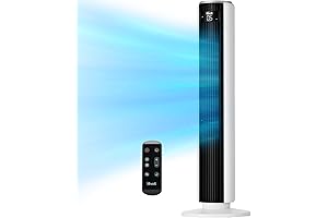 LEVOIT Tower Fan for the Bedroom, 25ft/s Floor Fan that Blows Cold...