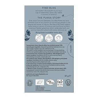 PUKKA HERBS Organic Chamomile Vanilla Manuka Tea, 20 CT