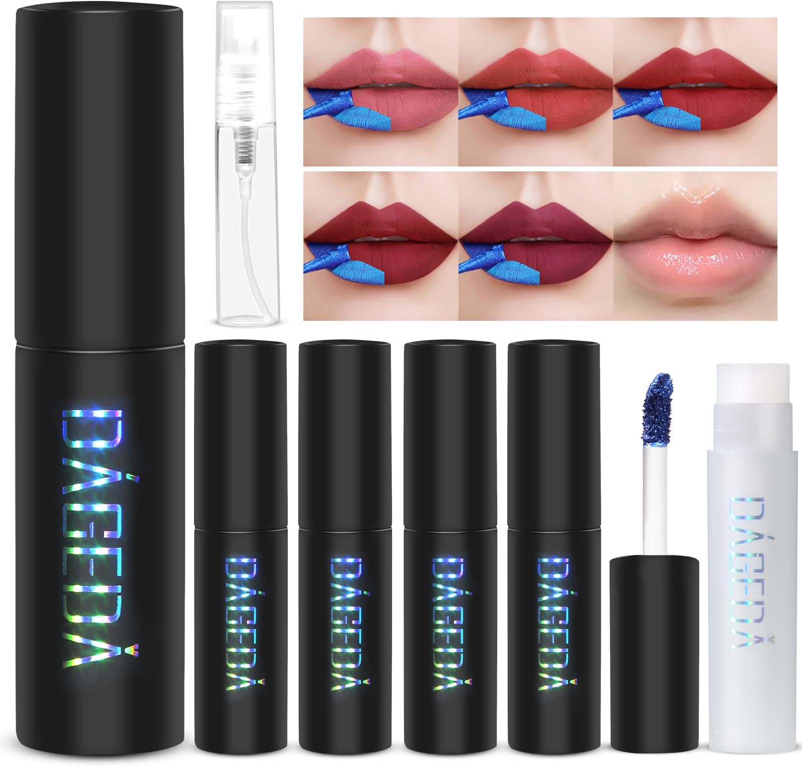 DAGEDA 5 Colors Lip Stain,Peel Off Lip Stain Lip Tint