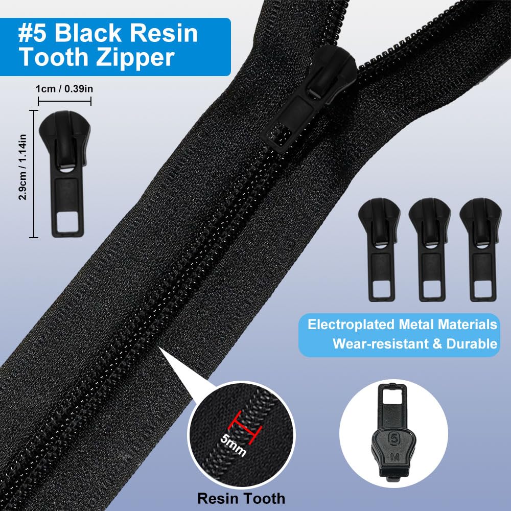 Kit Riparazione Cerniere 165 Pezzi - Per Vestiti, Borse, Jeans, Con Pinze, #3/4/5/8 - Foto 6