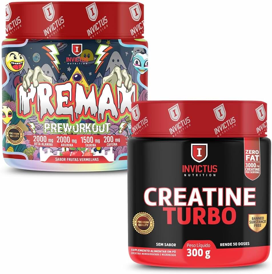 Pré Treino Pré Max 300g com Beta Alanina Sabor Frutas Vermelhas + Creatina Monohidratada Micronizada + Energia, Foco e Performance